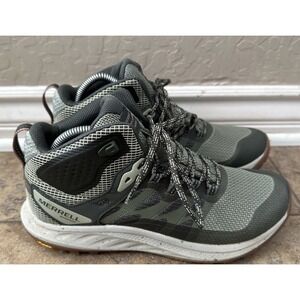 Merrell Women Antora 3 Mid Lichen Waterproof Hiking Running Trail Shoes Sz 9.5